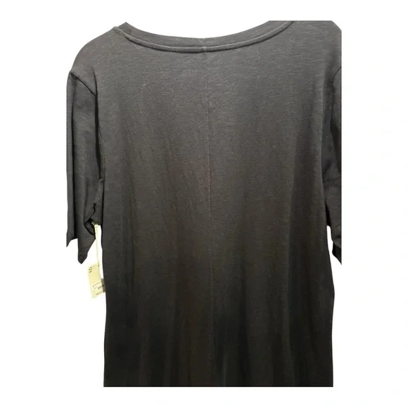 a.n.a Black Side Slit Dress XXL NWT Stretch Cotton - Picture 3 of 12